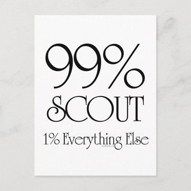 99% Scout Postcard (Front)