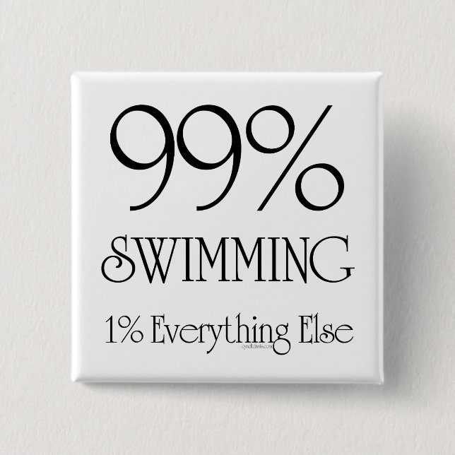 99% Swimming Button (Front)