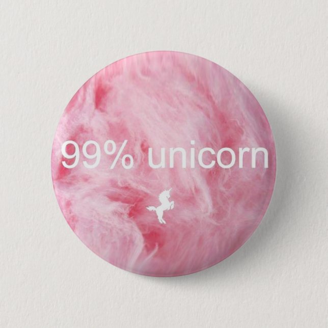 99% Unicorn Button! Pinback Button (Front)