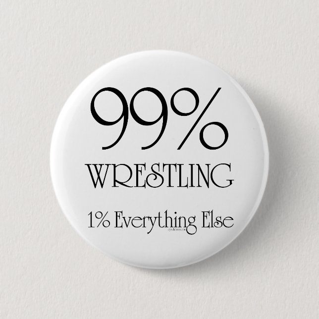 99% Wrestling Pinback Button (Front)