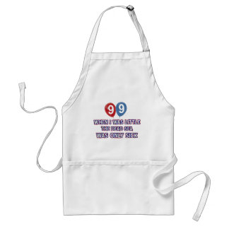 99 year old dead sea birthday designs adult apron