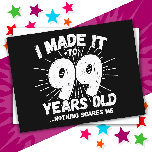 99 Year Old Sarcastic Meme Funny 99th Birthday Postcard (Creator Uploaded)
