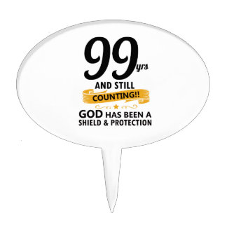 99 years and still counting birthday cake topper