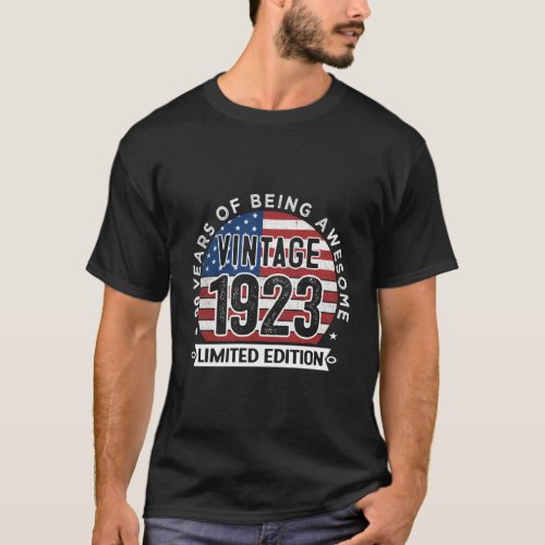 99Th 1923 99 Usa Flag T_Shirt