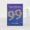 99th Birthday - 99 in Stars - Blue - Age 99 Card