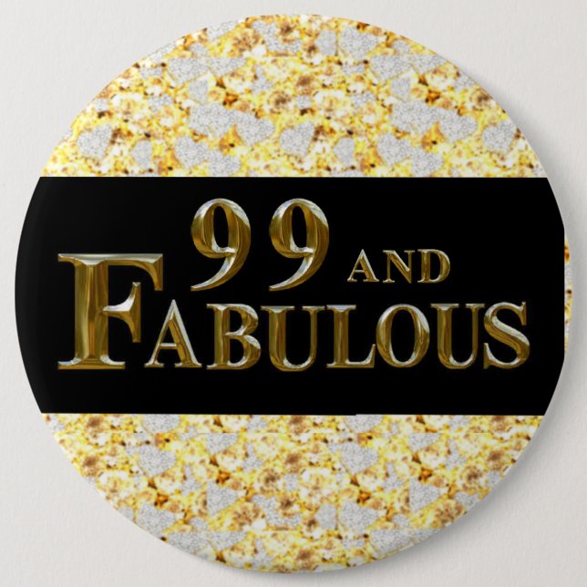 99th Birthday  Button (Front)