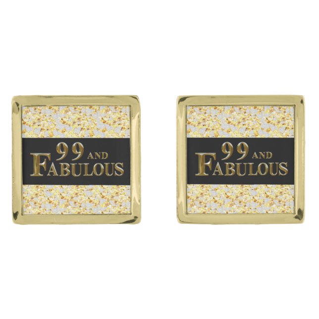 99th Birthday  Cufflinks (Front)