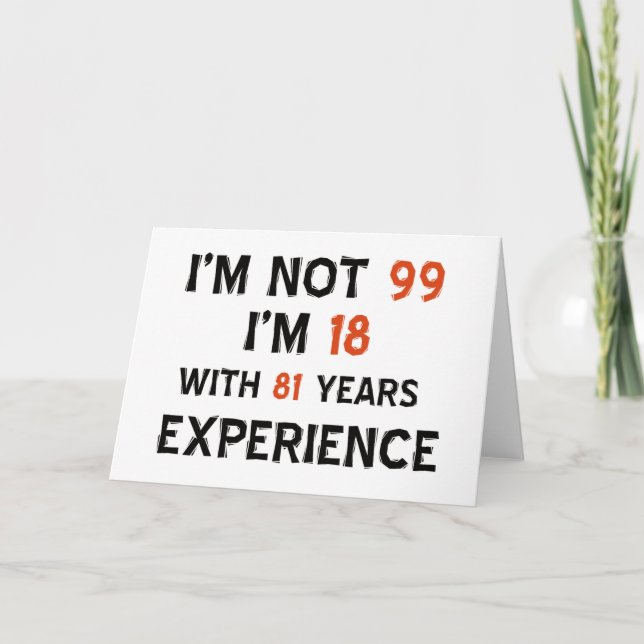 99th birthday designs card (Front)