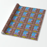 [ Thumbnail: 99th Birthday: Fun, Urban Graffiti Inspired Look Wrapping Paper ]