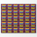 [ Thumbnail: 99th Birthday: Loving Hearts Pattern, Rainbow # 99 Wrapping Paper ]