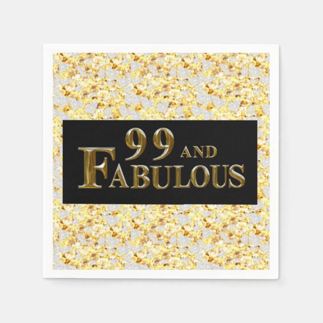 99th  Birthday  Napkins (Front)