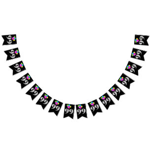 99th birthday party balloons bunting flags