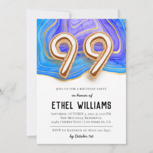 99th Birthday Party Invitation
