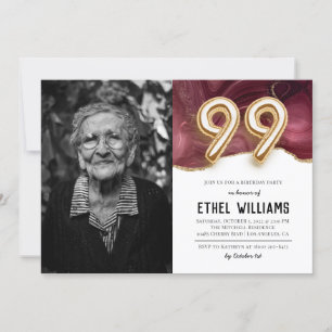 99th Birthday Party Invitation