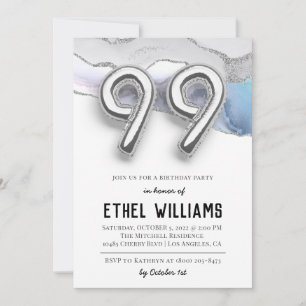 99th Birthday Party Invitation