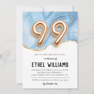 99th Birthday Party Invitation