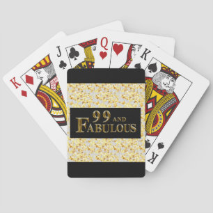 99th Birthday  Poker Cards