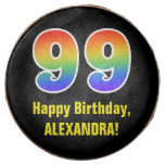 [ Thumbnail: 99th Birthday - Rainbow Spectrum Pattern Number 99 ]