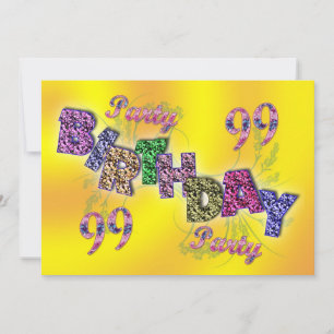 99th party invitation