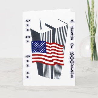 9-11 10th Anniversary Commemorative Card