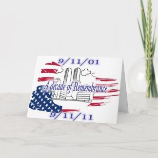 9-11 10th Anniversary Commemorative Card