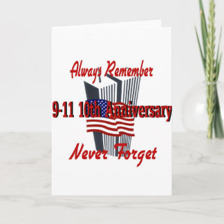 9-11 10th Anniversary Commemorative Card