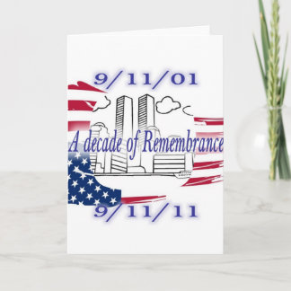 9-11 10th Anniversary Commemorative Card