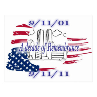 9-11 10th Anniversary Commemorative Postcard