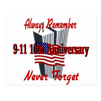 9-11 10th Anniversary Commemorative Postcard