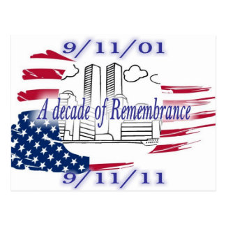 9-11 10th Anniversary Commemorative Postcard