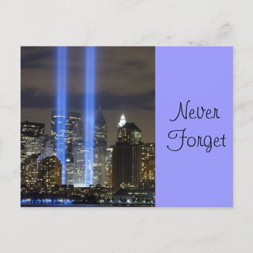 9_11 10th Anniversary Remembrance Postcard