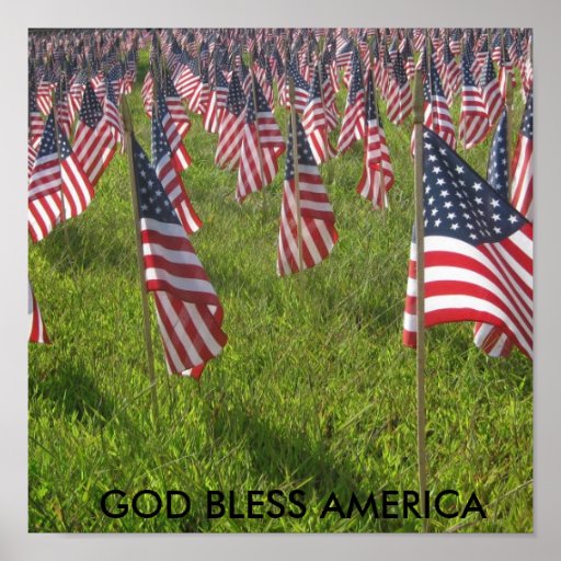 9-11, GOD BLESS AMERICA POSTER | Zazzle