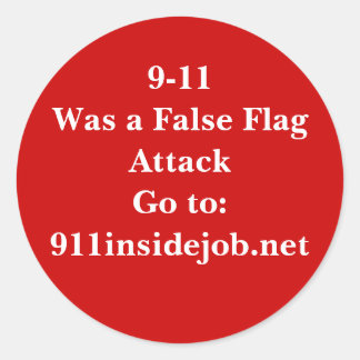 9-11 Inside Job Classic Round Sticker