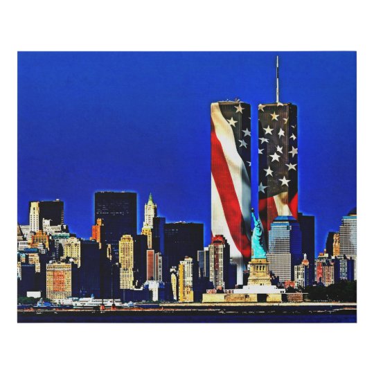 9/11 Memorial Faux Canvas Print