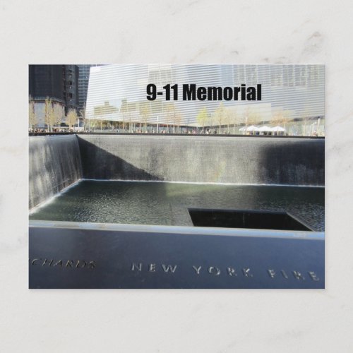 9_11 Memorial Postcard
