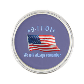 9-11 Memorial We Will Always Remember Lapel Pin