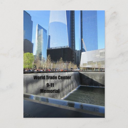911 Memorial World Trade Center New York City Postcard