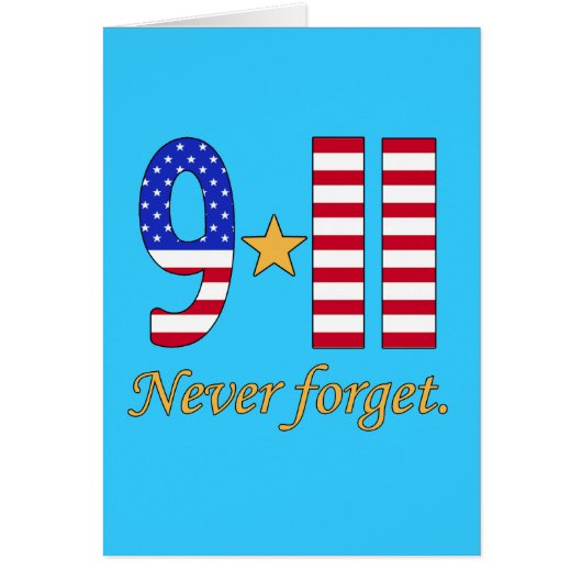 9-11 Never Forget Products Cards (Front)