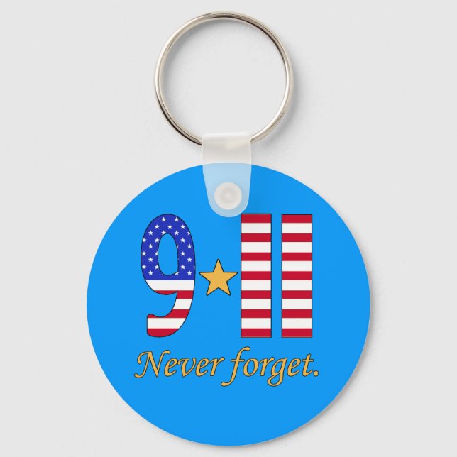 9-11 Never Forget Products Keychain (Front)