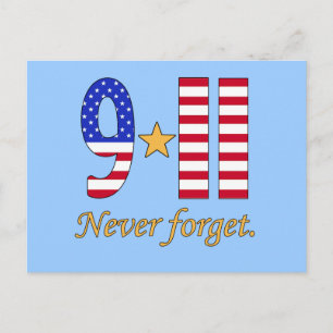 9-11 Never Forget Products Postcard