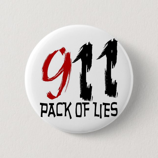 9/11 Pack of Lies Button (Front)