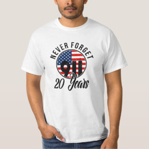 9 11 Patriots Day Flag USA September 11th T-Shirt