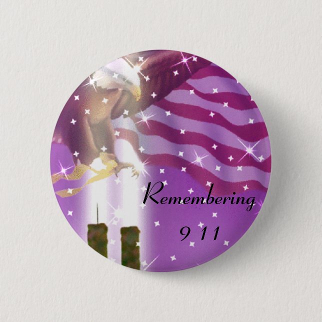 9-11 Remembered_ Button (Front)