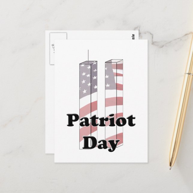 9-11 Remembrance  Day - Patriot Day Postcard (Front/Back In Situ)