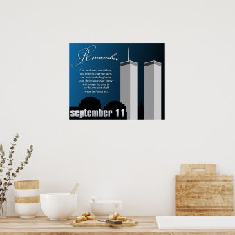 9/11 September 11th - WTC Remembrance Poster | Zazzle