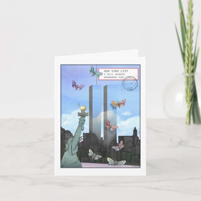 9/11 - The World Trade Center in the Daytime Card (Front)
