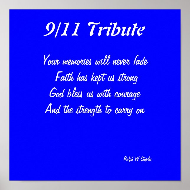 9/11 tribute prints (Front)