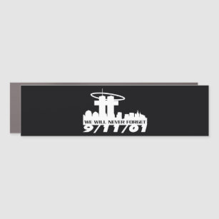 9/11 Twin Tower Bombing NY Bumper Sticker Car Magnet