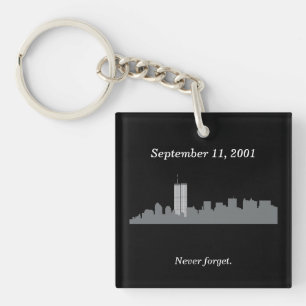9/11 Vector Memorial Keychain