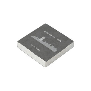 9/11 Vector Memorial Stone Magnet